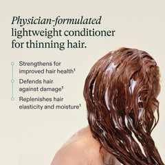 Nutrafol Conditionneur texture légère qui gaine sans alourdir les cheveux.