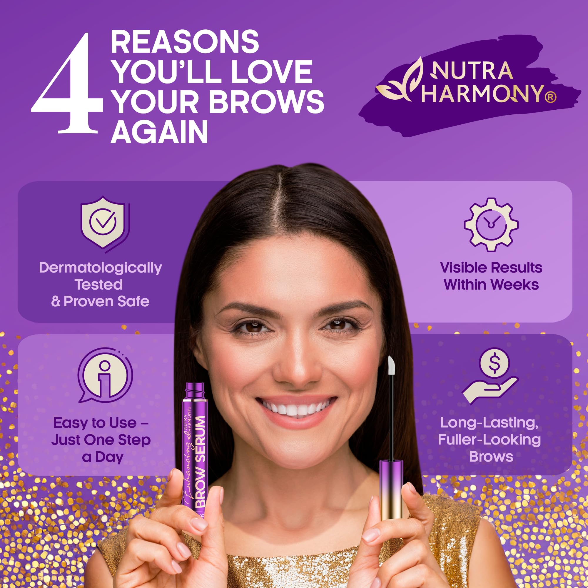 Nutraharmony sans prostaglandines composition douce pour sourcils