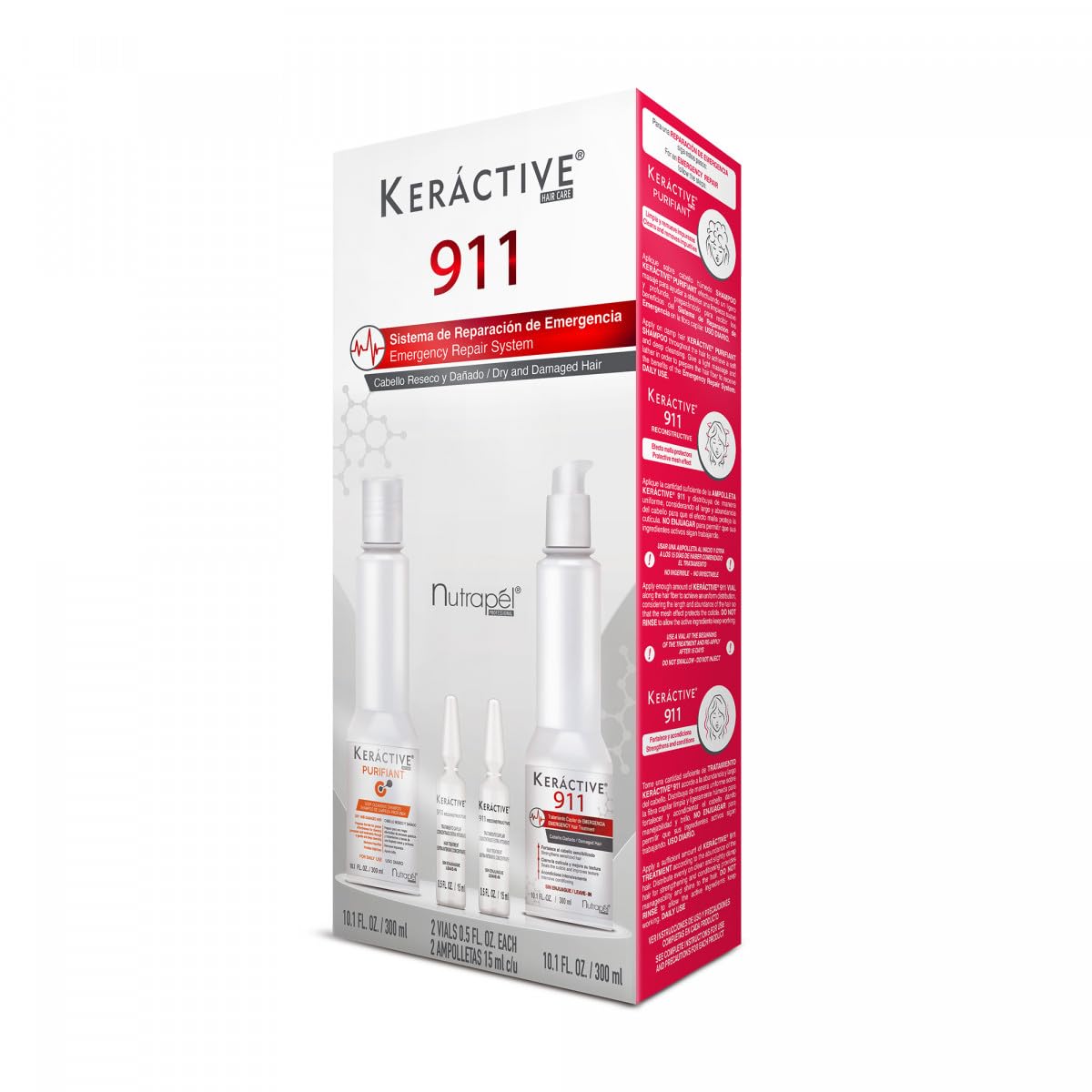Nutrapel Keractive Sérum Traitement Intense: soin ciblé pour des longueurs revitalisées.