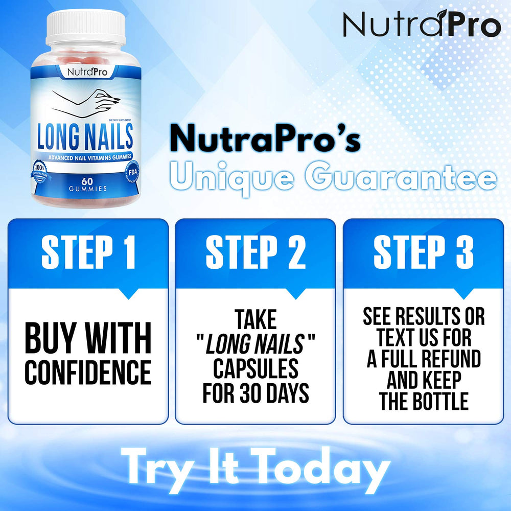 NutraPro avant-après ongles, illustration des résultats potentiels.