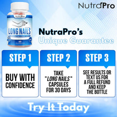 NutraPro avant-après ongles, illustration des résultats potentiels.