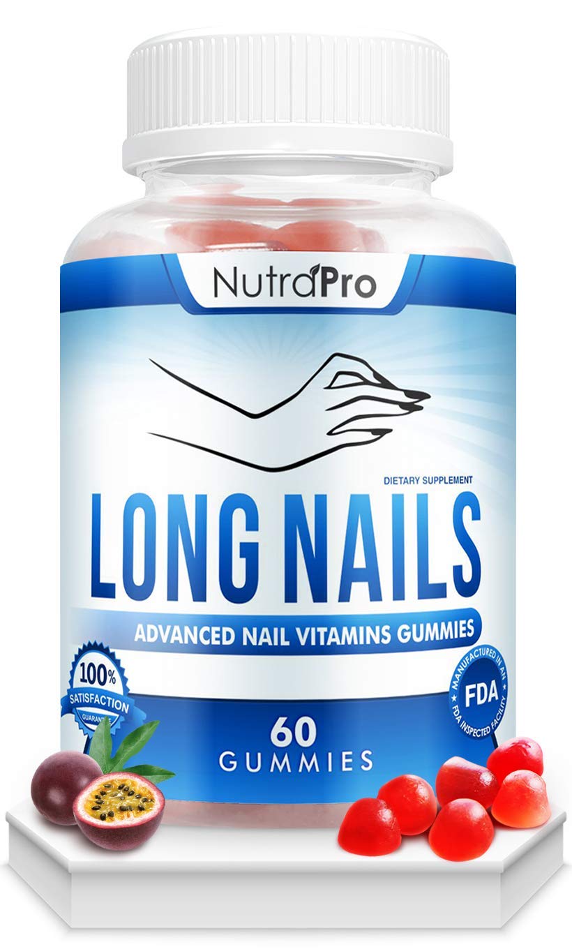 NutraPro emballage gummies croissance des ongles, pratique et sûr.