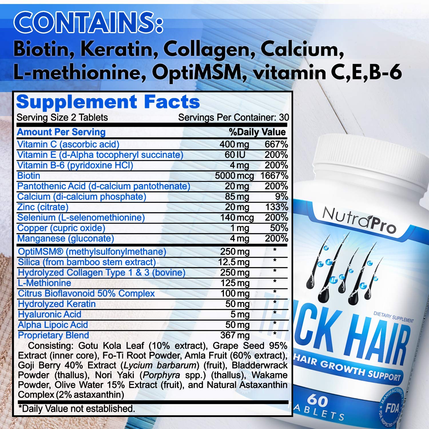 NutraPro-flacon-prise-quotidienne: routine capillaire pratique au quotidien.