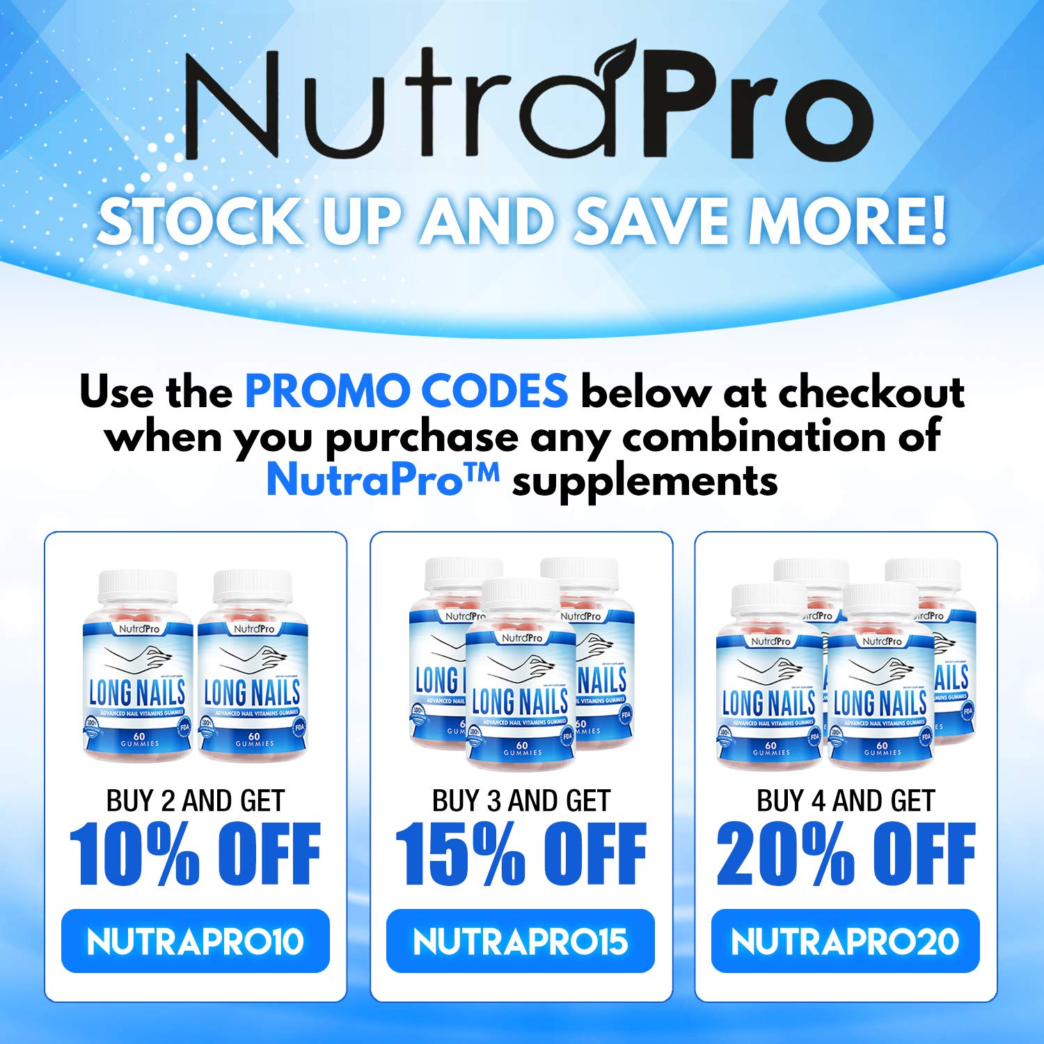 NutraPro usage quotidien gummies, routine simple pour ongles plus forts.