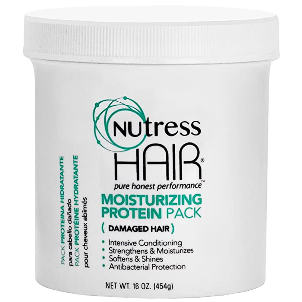 Nutress Cheveux-protéine en une étape - soin profond pour cheveux abîmés.