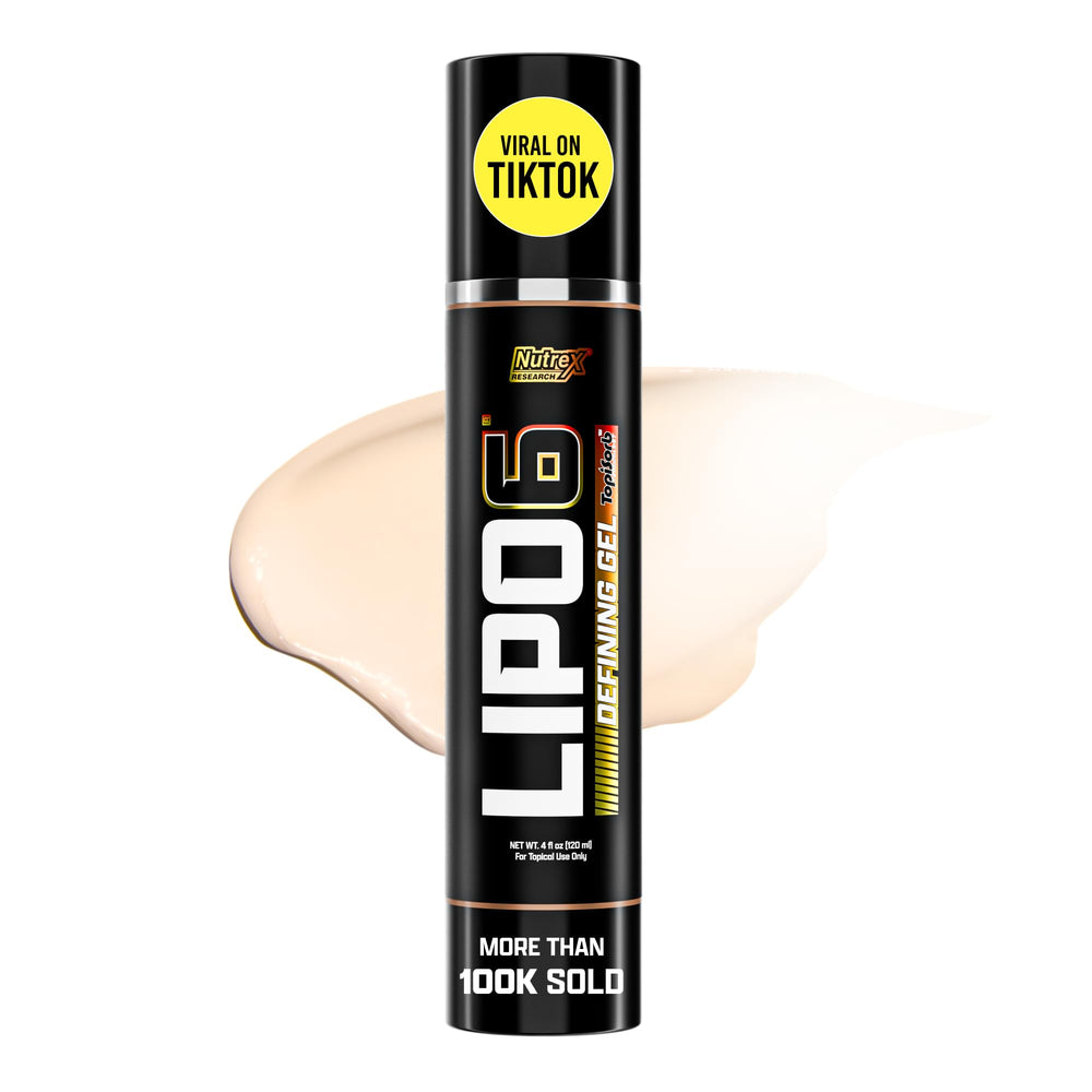 Nutrex Research Lipo-6 Defining Gel – Bouteille chauffante pour une tonification ciblée.