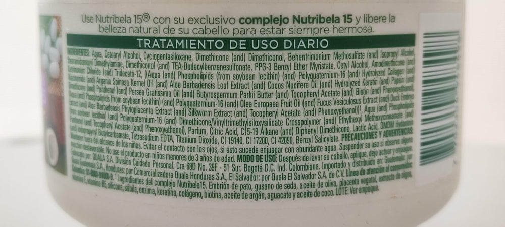 Emballage et stockage de Nutribela15 autour d'un endroit frais et sec.