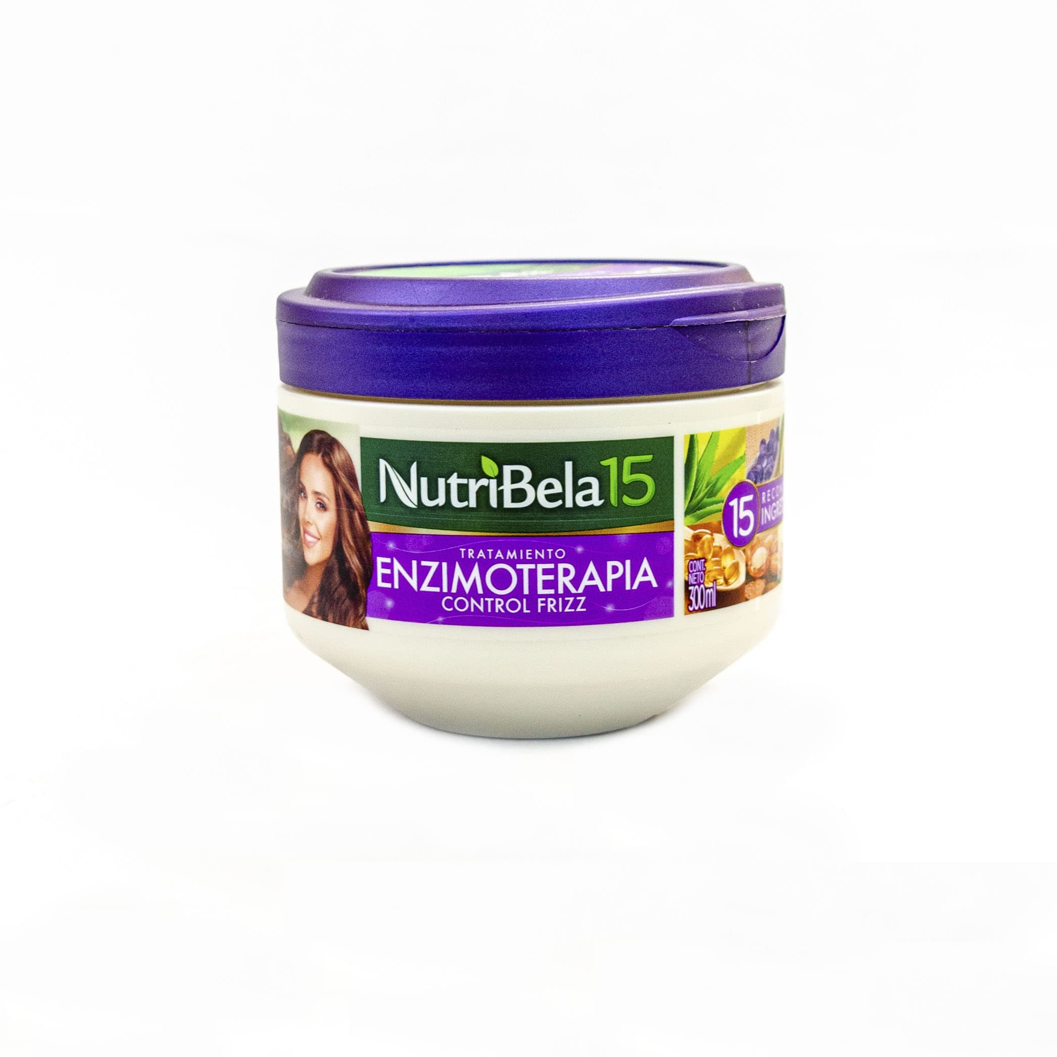 Nutribela15 bouteille du traitement enzymothérapie pour le contrôle des frisottis.