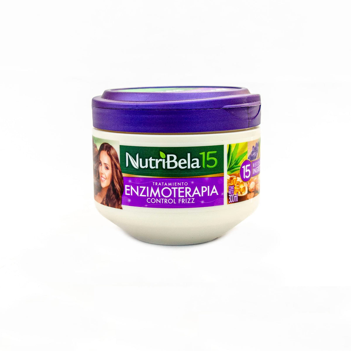 Nutribela15 bouteille du traitement enzymothérapie pour le contrôle des frisottis.