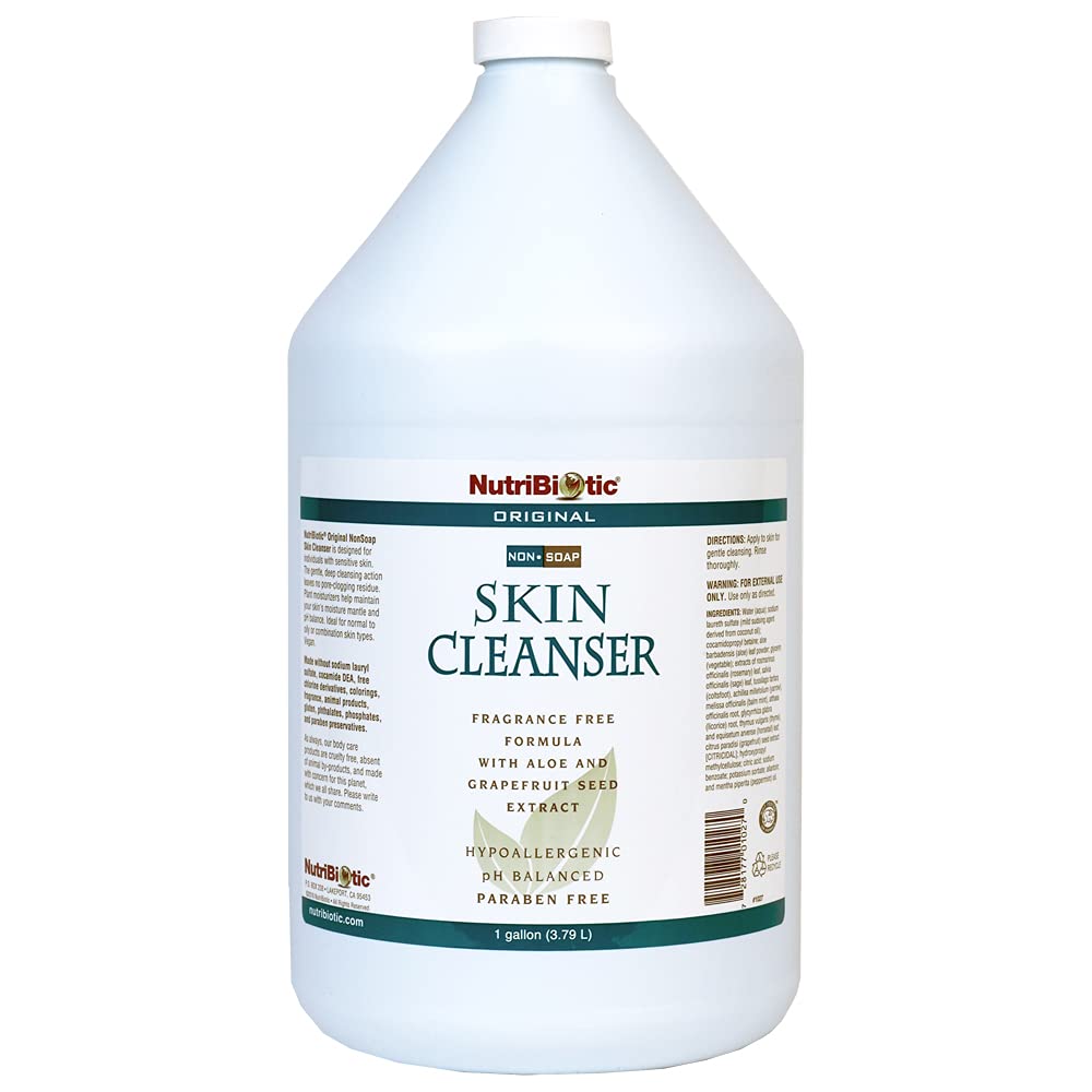 NutriBiotic Original sans parfum – bouteille 1 galon, nettoyant doux pour peau sensible.
