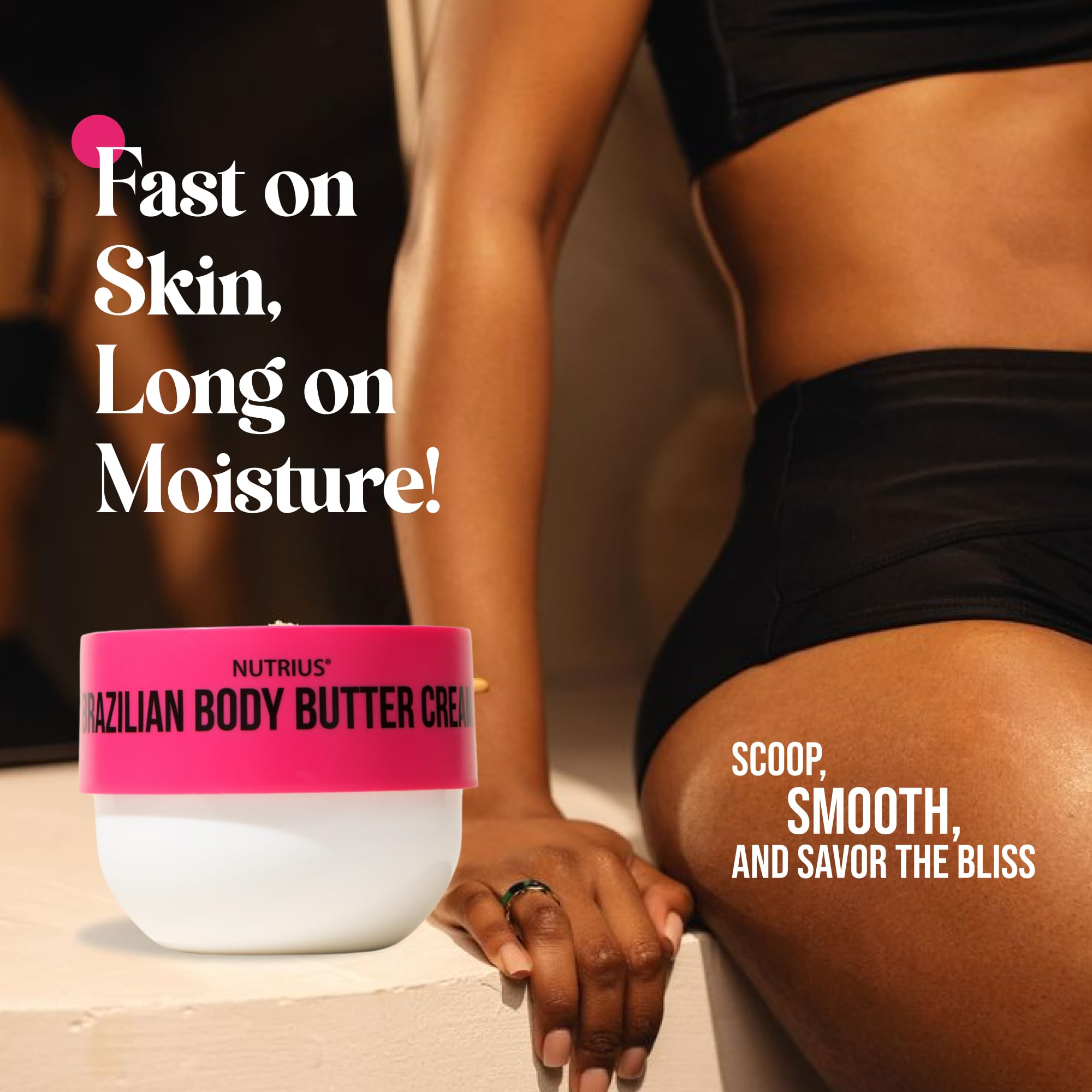 Finition satinée et non grasse du Nutrius Coco Berry Bliss.