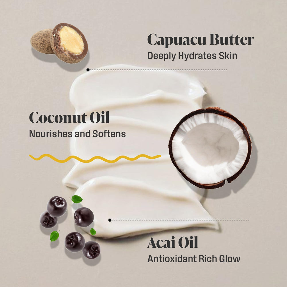Nutrius huile acai : antioxydants pour peau éclatante et hydratée.