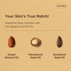 Nutseline ESN blend ingredients: plant-based oils nourish skin.