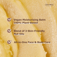 Nutseline Super Nut Balm texture close-up showing hydrating formula for daily comfort.