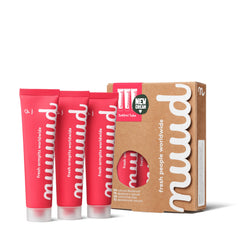 Nuud xXL Pack – trois tubes 40 ml pour une fraîcheur durable au quotidien.