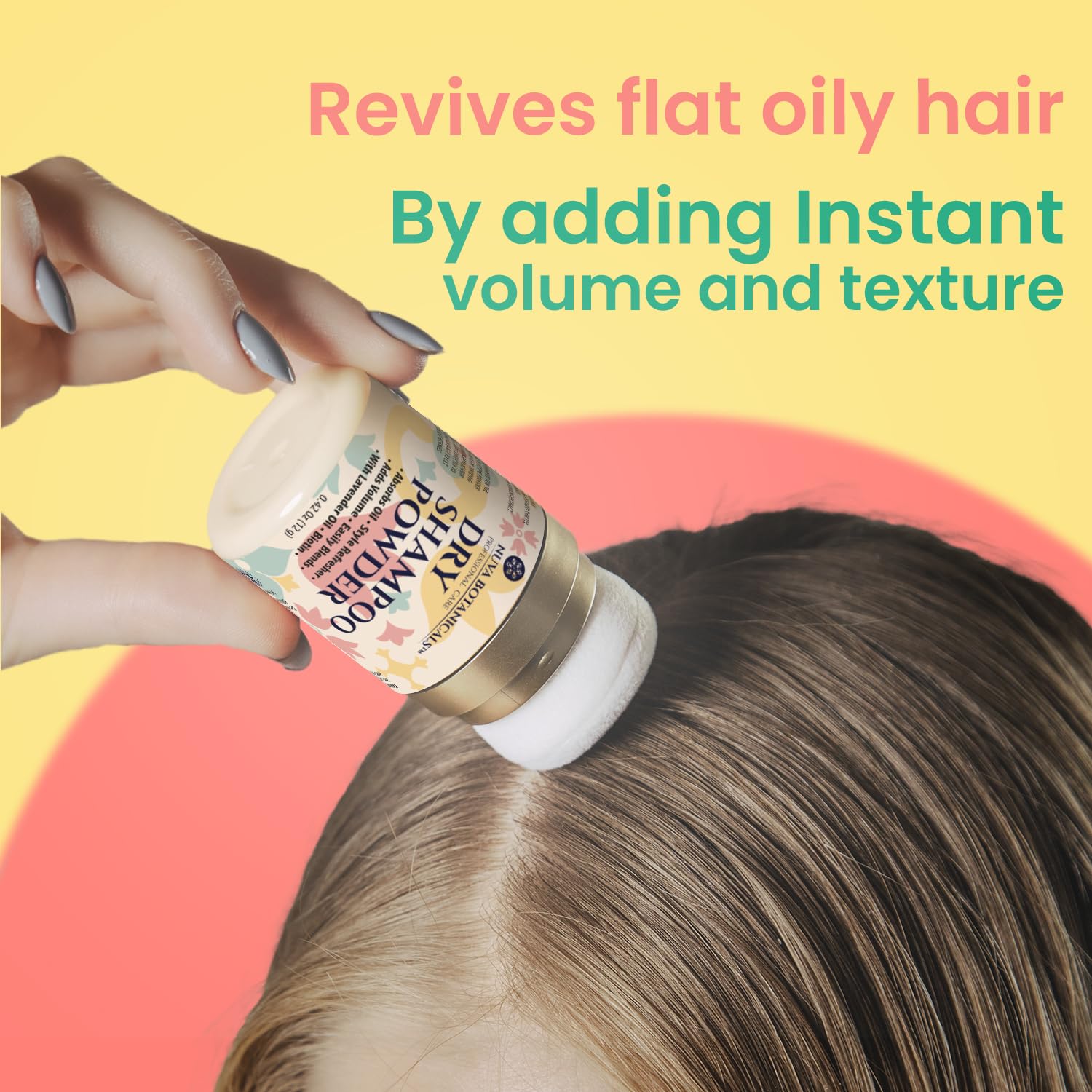 Produit Nuva Botanicals adapté à tous types de cheveux.