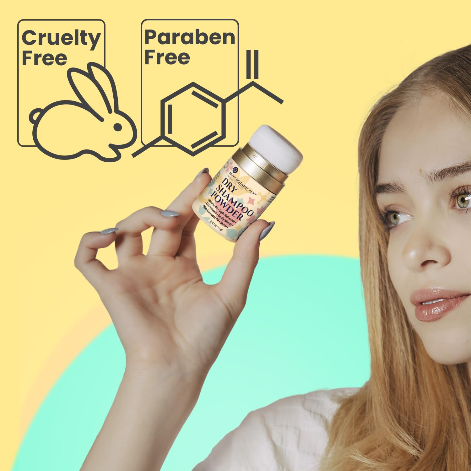 Senteur lavande de Nuva Botanicals pour une sensation rafraîchissante.