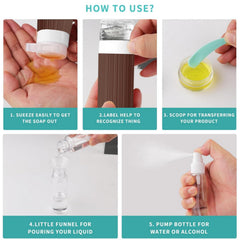 NuvaConx bouteille-silicone-1-35oz-40ml: format cabine pratique pour soins