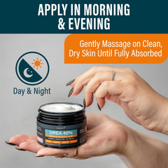 NUVADERMIS Crème Urée 40% pour les mains, douceur durable.