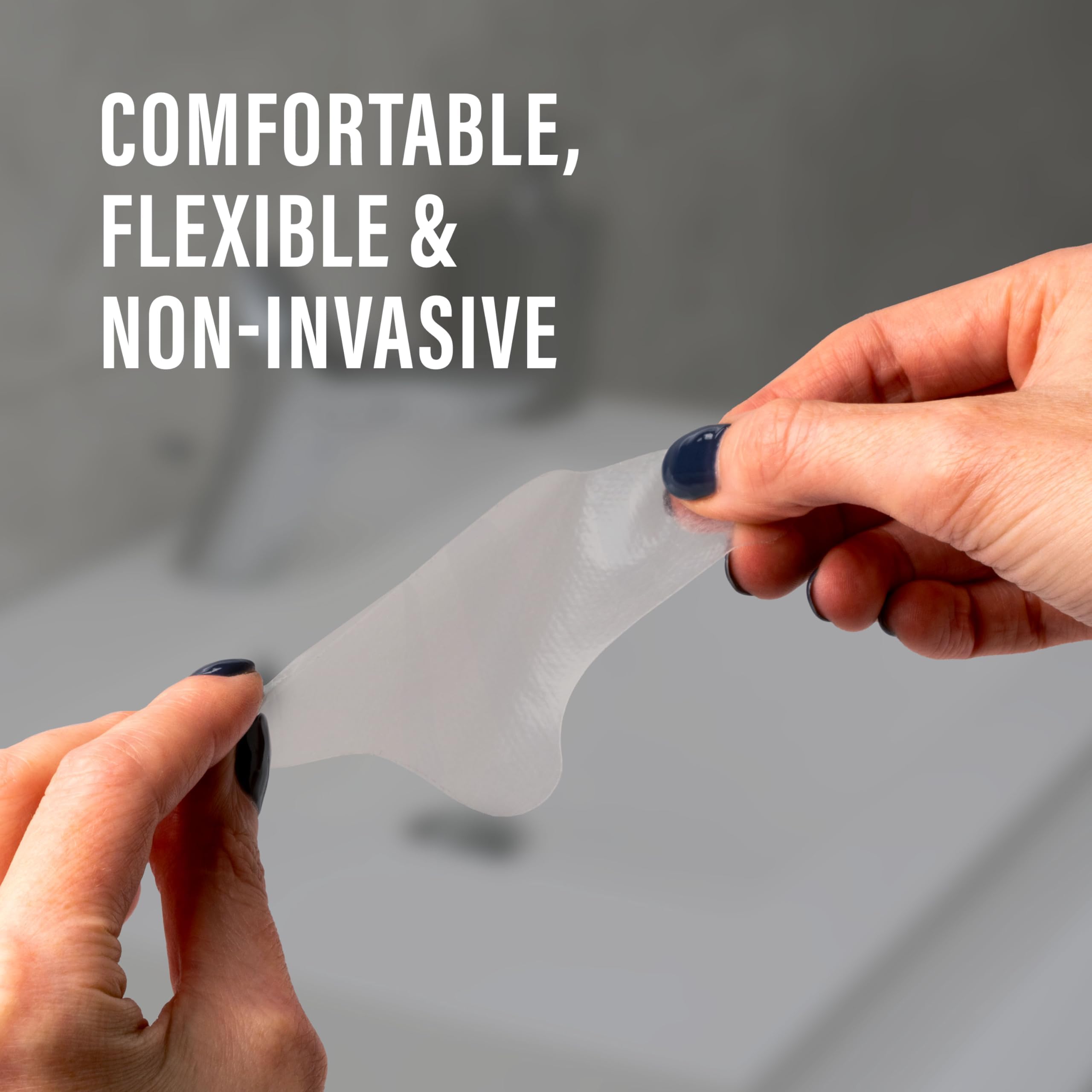NUVADERMIS patch silicone adhérence nocturne pour maintien sans residu.
