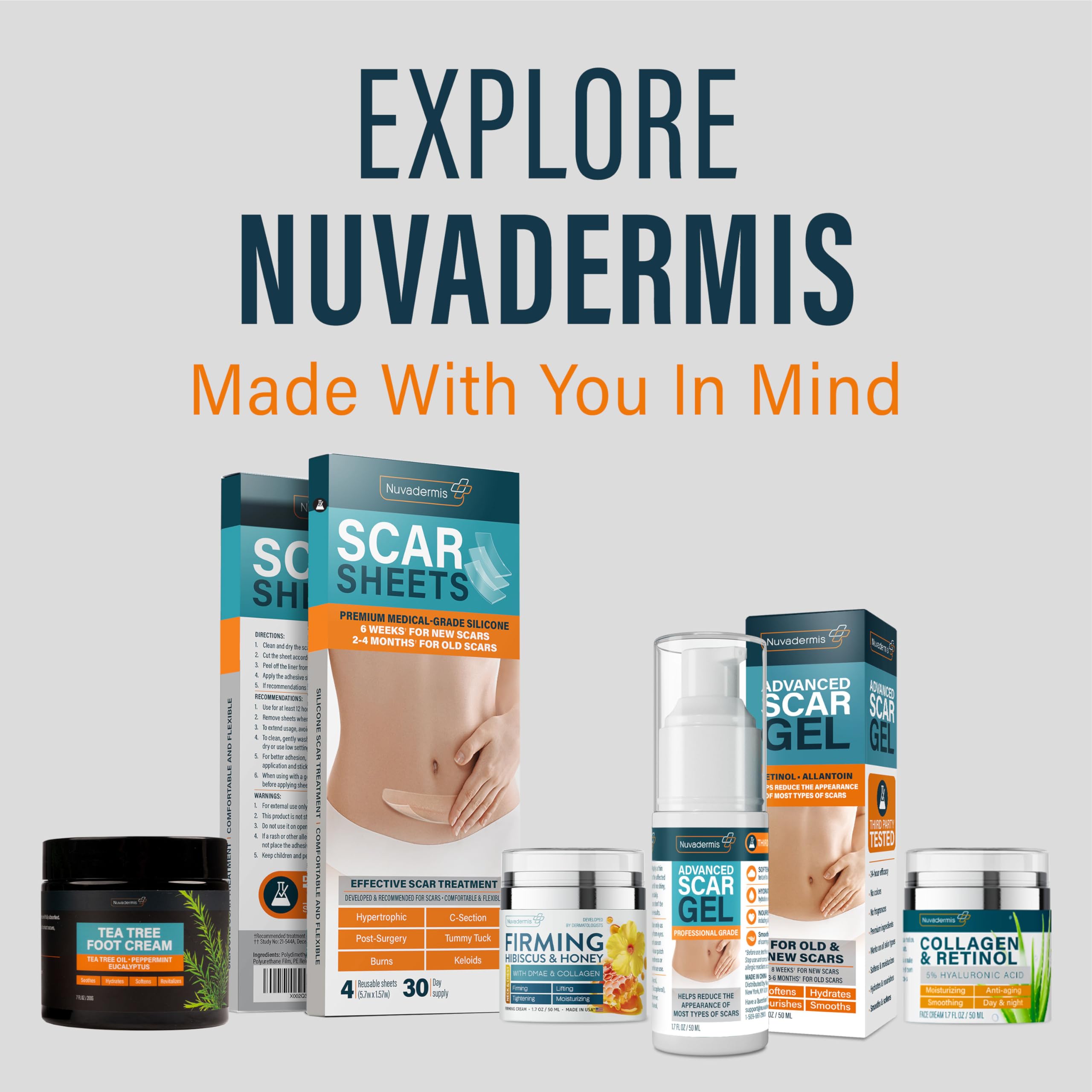 NUVADERMIS Baume Pieds – format 2 oz pratique et portable.