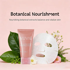 Hydratation profonde Nuvie Collagen: peau nourrie tout au long de la nuit.