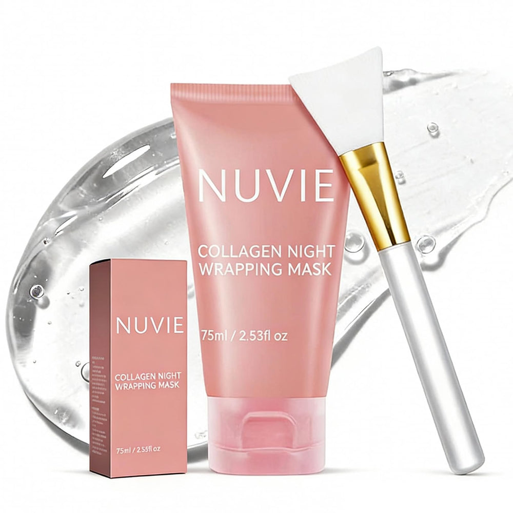 Masque Nuit Peel Nuvie Collagen: peau plus lisse au réveil.