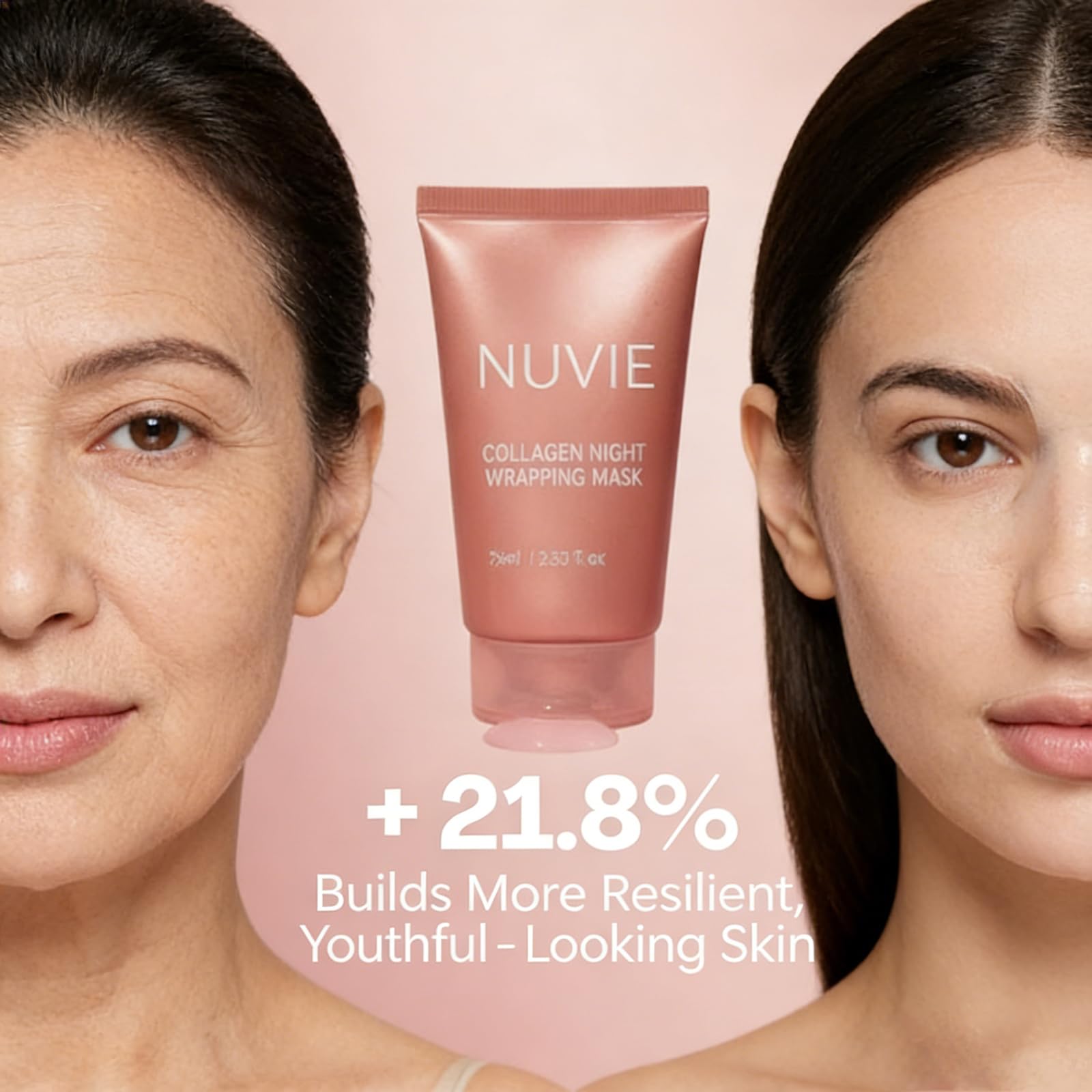 Rinçage facile Nuvie Collagen: peeling sans résidu.
