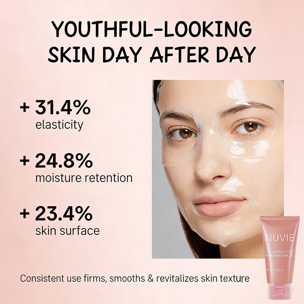 Éclat matinal Nuvie Collagen: teint lumineux et frais.