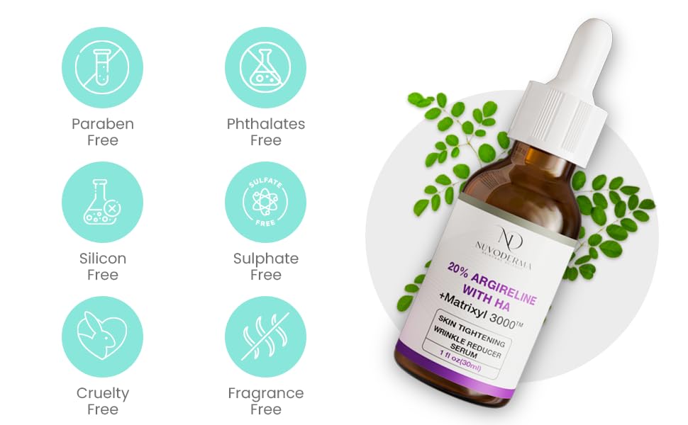 Emballage sans cruauté et design épuré du sérum Nuvoderma.