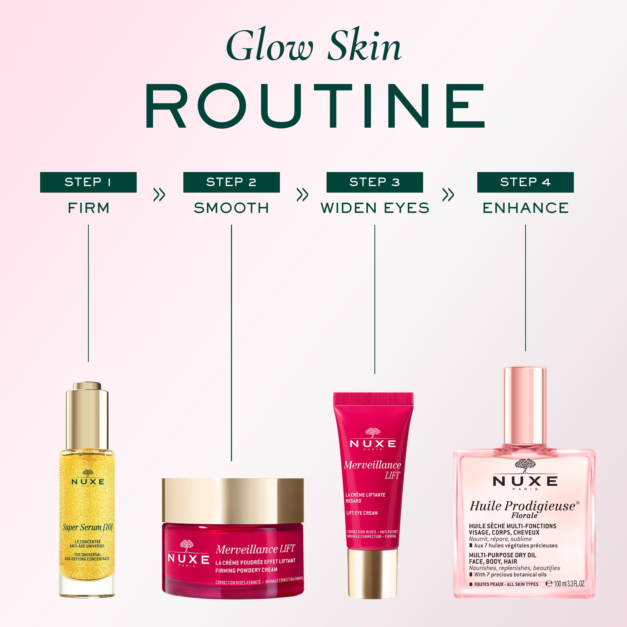 Nuxe Huile Prodigieuse Floral, notes florales délicates pour un rituel sensoriel.