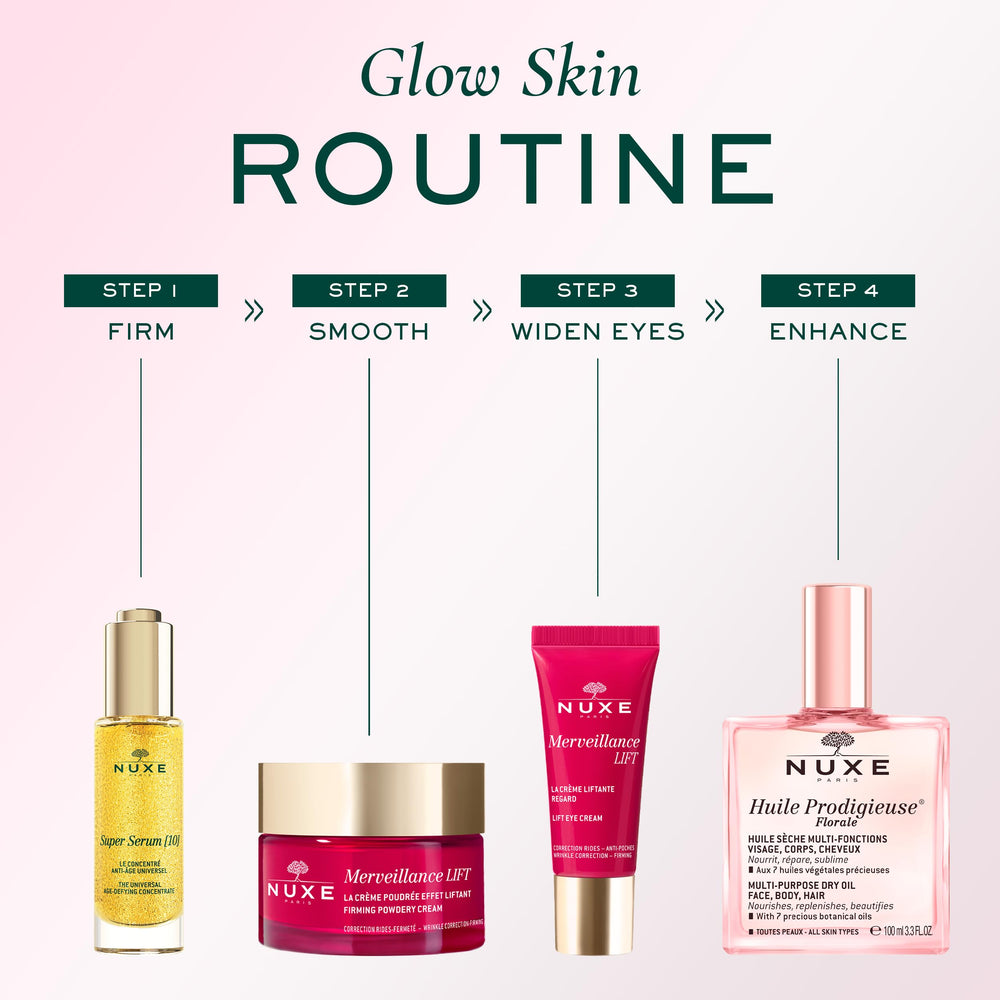 Nuxe Huile Prodigieuse Floral, notes florales délicates pour un rituel sensoriel.