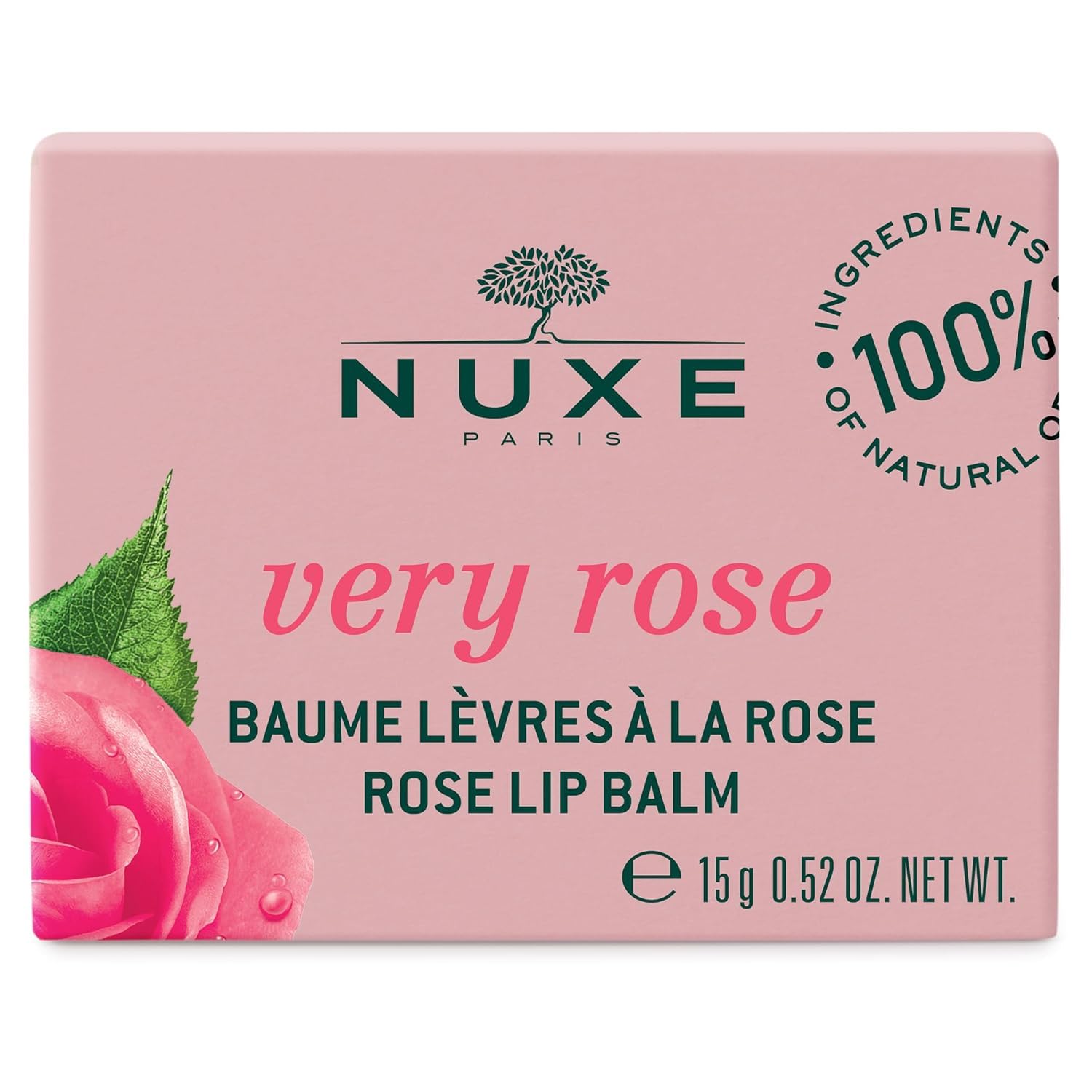 Masque nocturne Baume Lèvres NUXE Rose pour réveil doux.