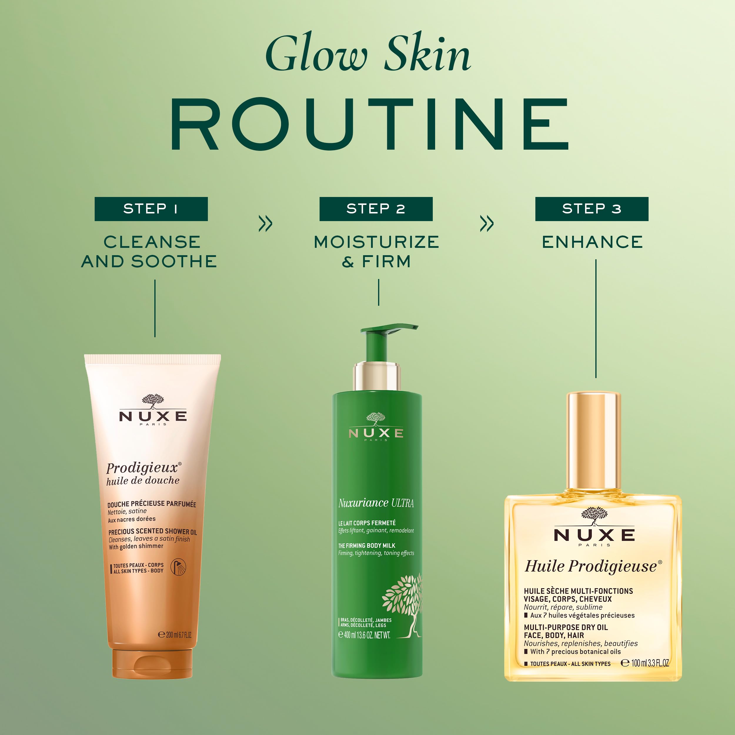 Nuxe Nuxuriance Ultra Lait Corps: silhouette tonifiée et hydratée durablement.
