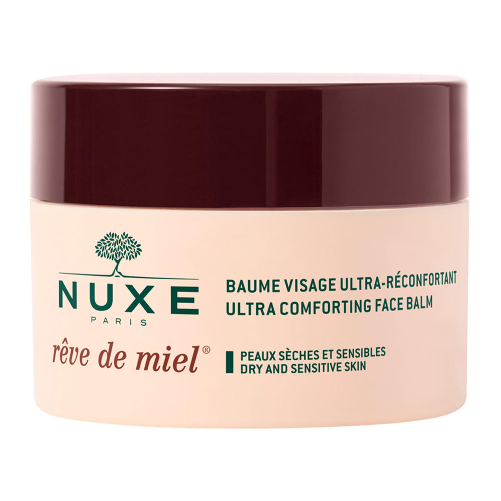 Nuxe Rêve de Miel – pot baume visage, hydratation durable pour peau sèche.