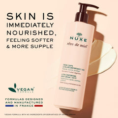 Pot crème corps Nuxe Rêve de Miel ambiance spa à domicile.