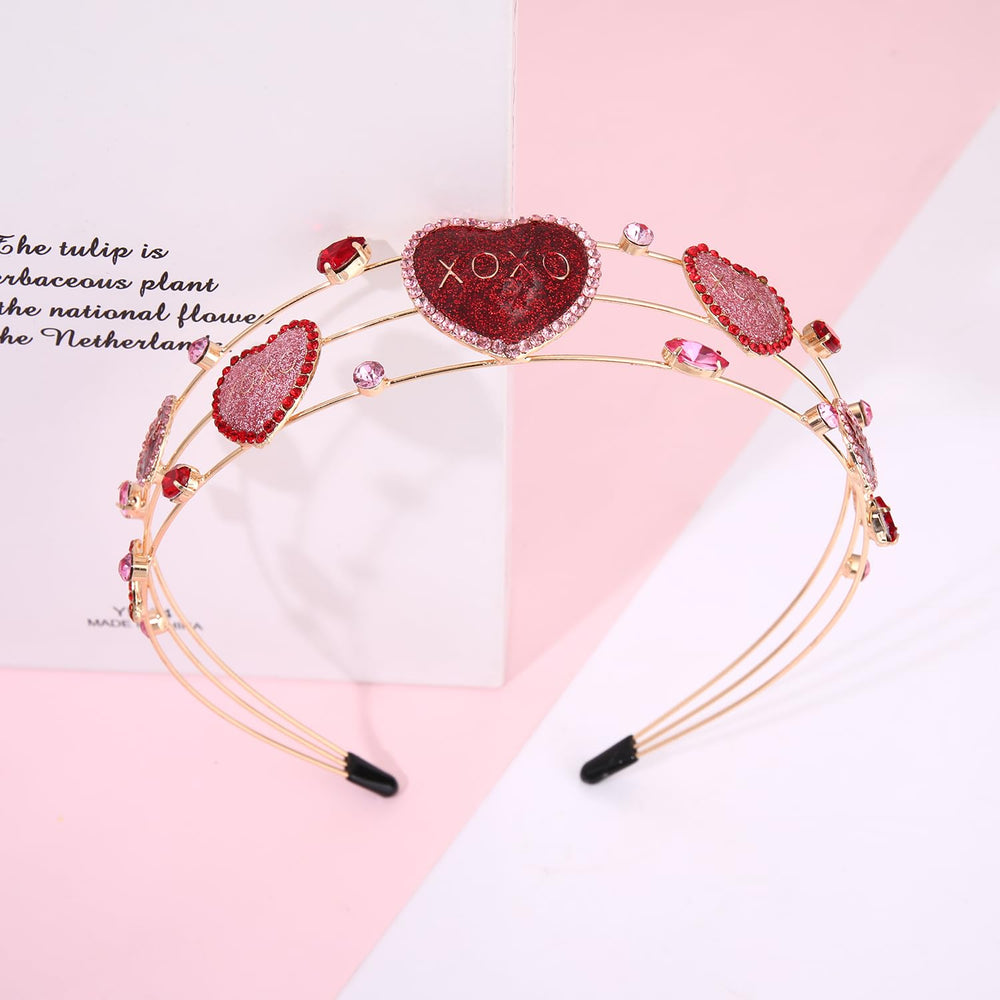 NVENF serre-tête perles rose pour allure chic et romantique