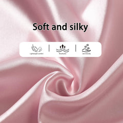 NVNAN bonnet nuit satin double couche en couleur marron et rose, design élégant.