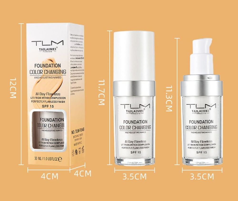 nvyue TLM foundation: teint universel adapté à plusieurs carnations.