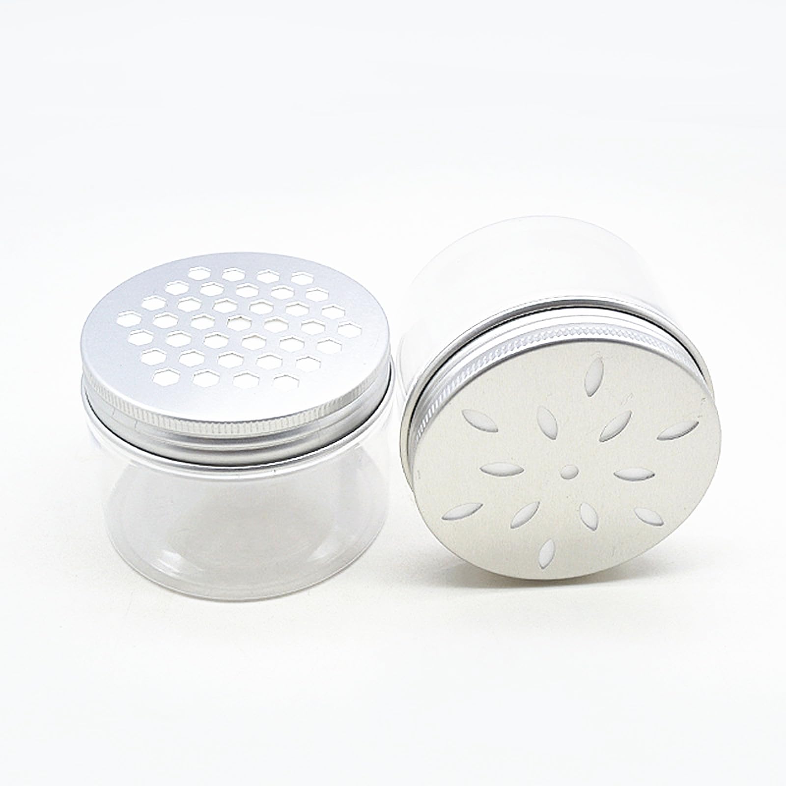 Nwsrayu pots 80ml transparents avec couvercle, rangement pratique d'arômes.