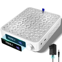NXJ INFILILA aspirateur poussière pour ongles en action, puissance 4500 RPM pour un nettoyage efficace.