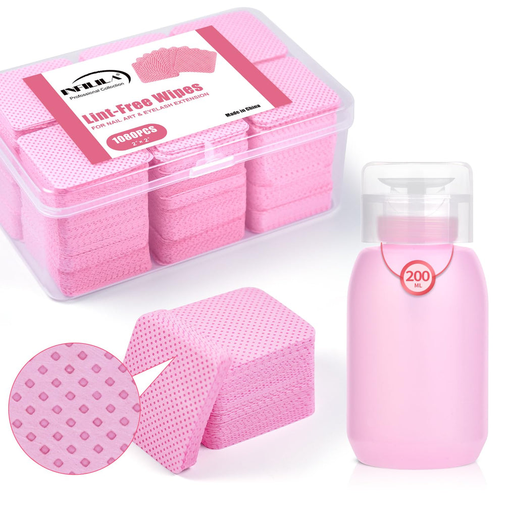 NXJ INFILILA lingettes ongles sans peluches pour démaquillage précis des résidus de vernis