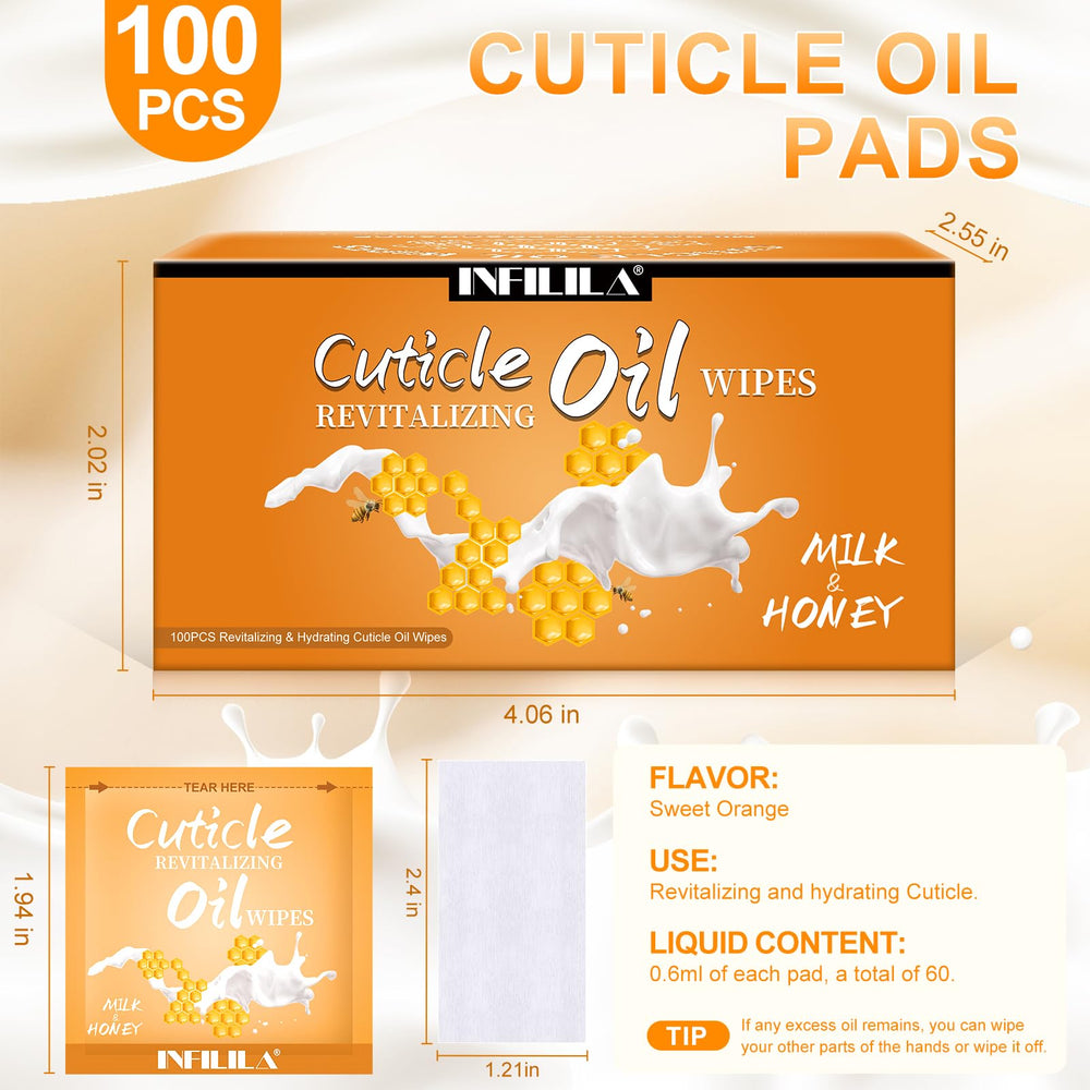 NXJ INFILILA: pastilles-cuticule emballées individuellement, pratique et hygiénique pour les déplacements.