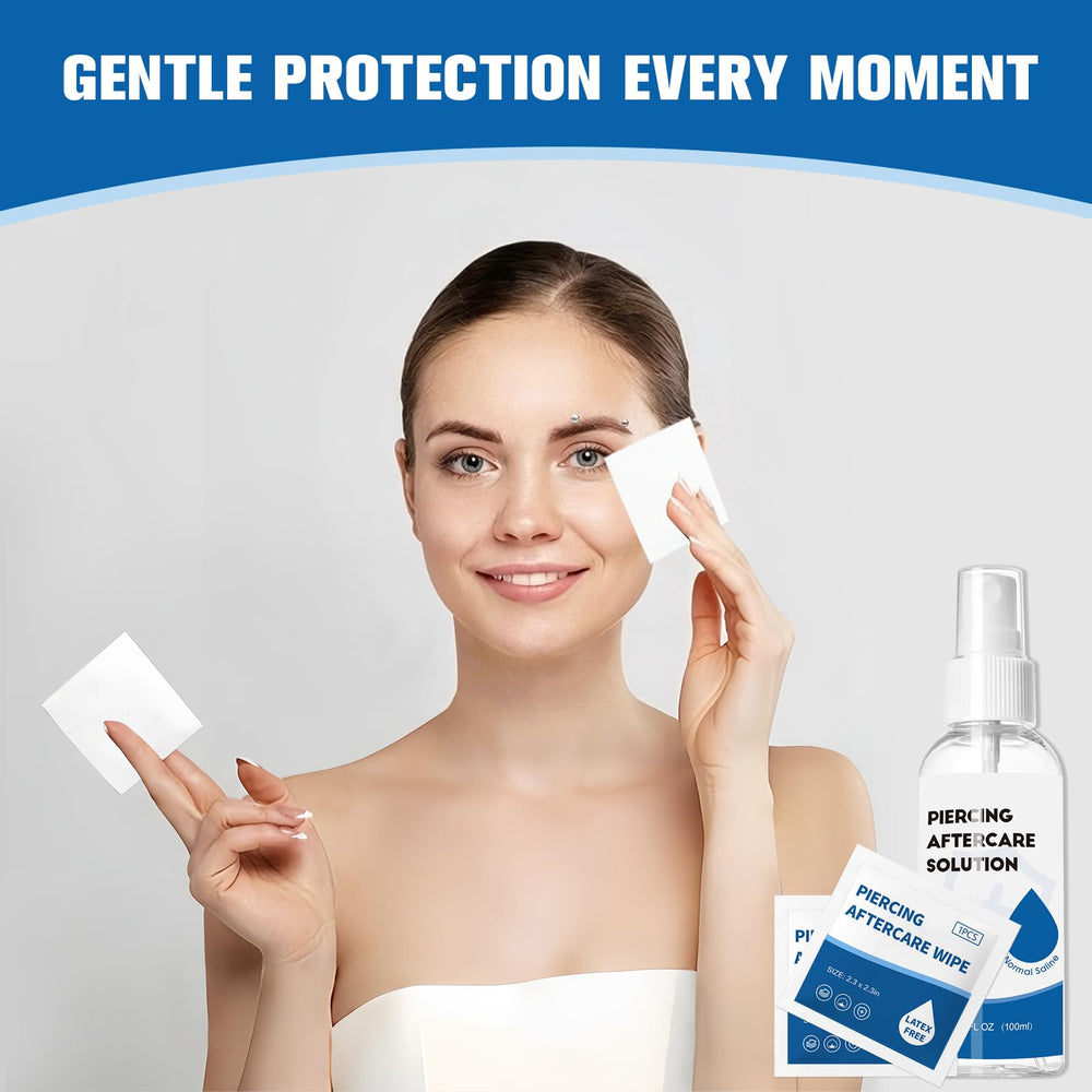 NXPPYY kit soins piercing: hygiène quotidienne facile et confortable.