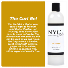NYC Curls par Carlos Flores - Gel maintien flexible pour boucles naturelles