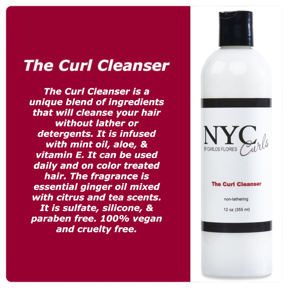 NYC Curls The Curl Cleanser - texture glissante, démêle facilement les boucles sans silicone.