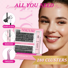NYCAAR extensions cils 40D50D - volume modulable pour un regard naturel.
