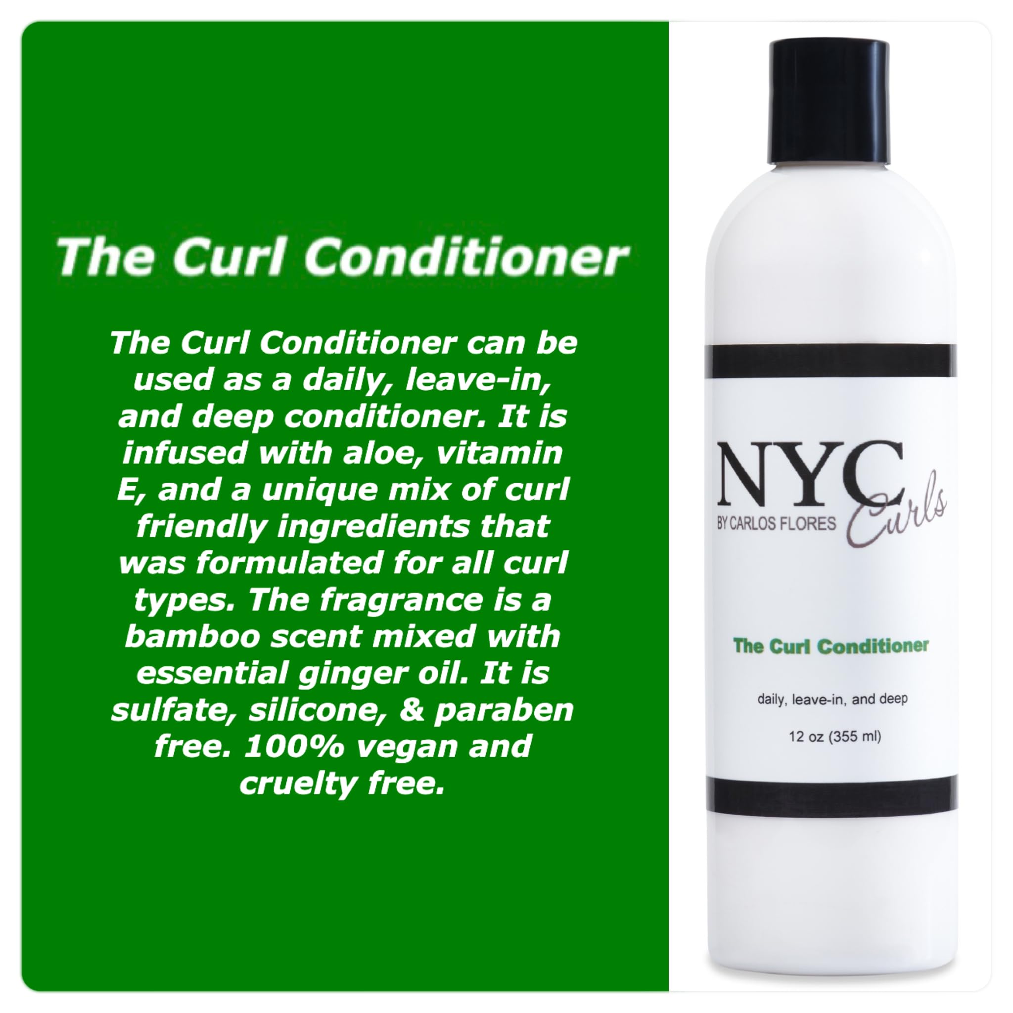 NYC Curls conditionneur boucles: texture douce et soin profond sans silicone.