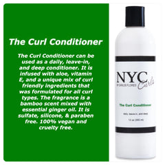 NYC Curls conditionneur boucles: texture douce et soin profond sans silicone.
