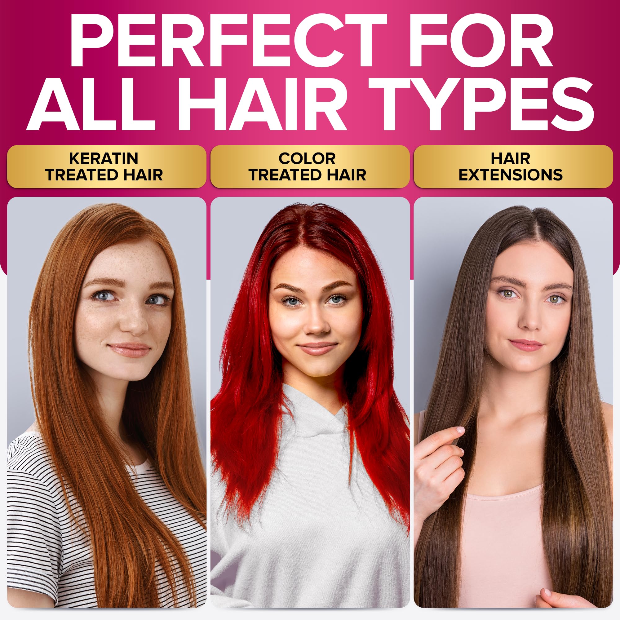 Cheveux colorés protégés avec nyk1 shampoing sans sel